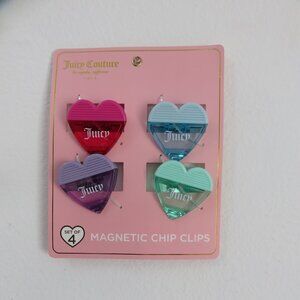 (#115) Juicy Couture Magnets Chip Clips Set of 4